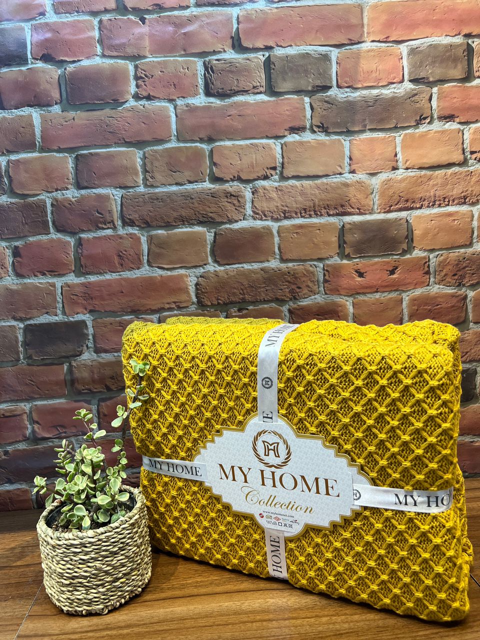 شال مبل مای هوم مدل دیاموند جنس نخ پنبه